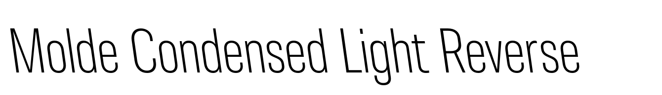 Molde Condensed Light Reverse